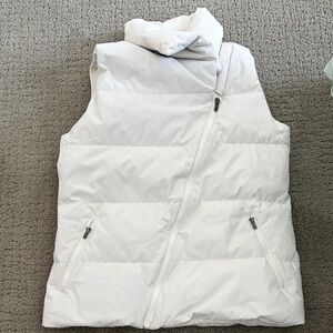 Lucy White Puffer Vest
